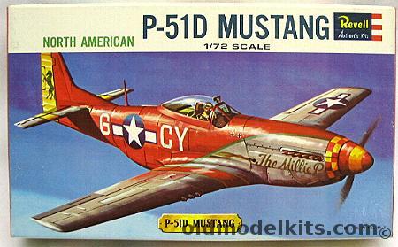 Revell 1/72 North American P-51D Mustang - The Millie P, H619-60 plastic model kit